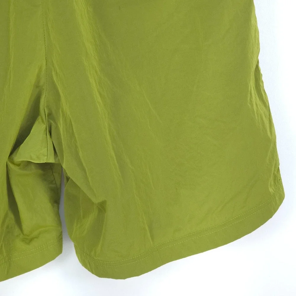 Champion Vintage 90s Swim Trunks Men Medium Green Mesh Lined Nylon Shorts Summer
